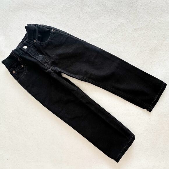 Vintage Levi’s Solid Black Loose Fit Jeans: 7y - Picture 1 of 5
